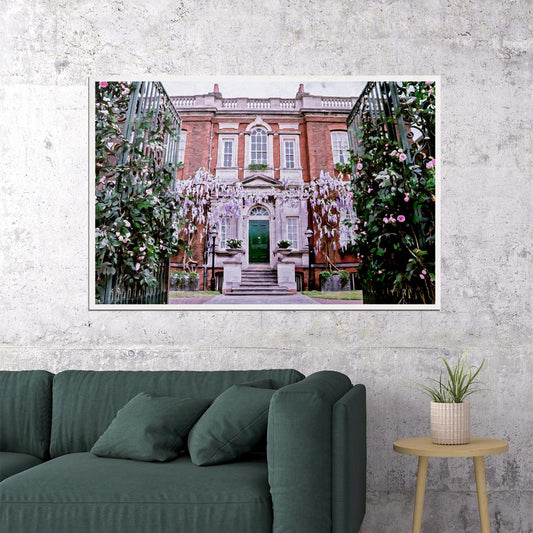 Bridgerton TV Series Poster Oil Painting of Bridgerton House - xonomax