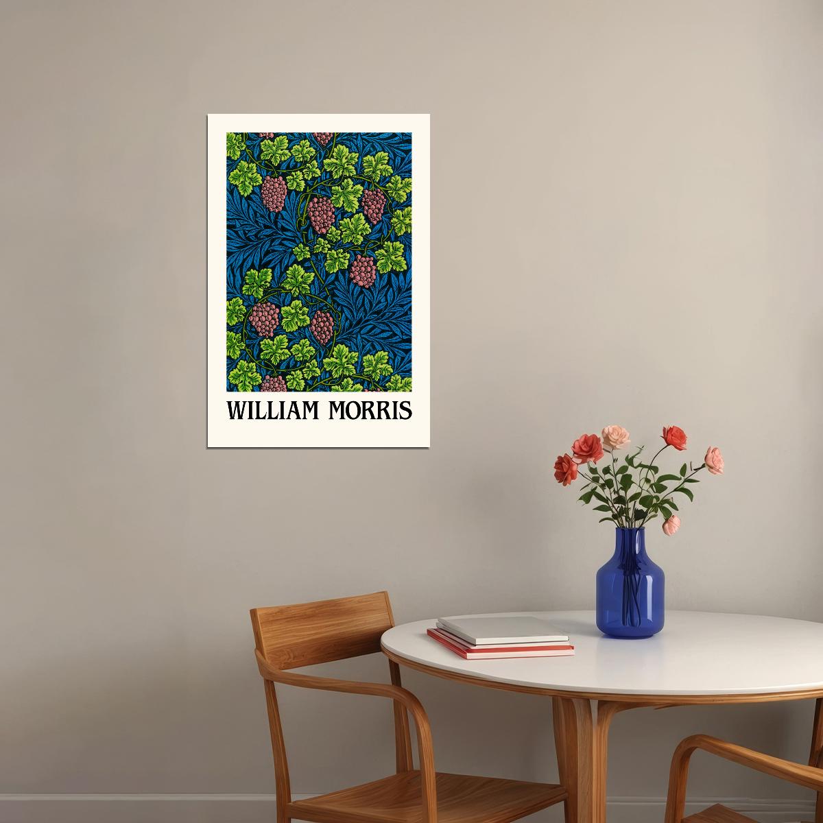 William Morris Grape Bush Wall Art Poster Maximalist Aesthetic Wall Art Print