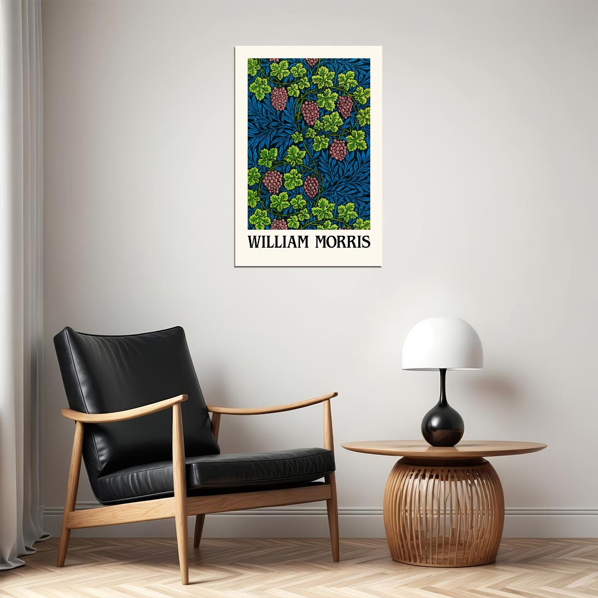 William Morris Grape Bush Wall Art Poster Maximalist Aesthetic Wall Art Print