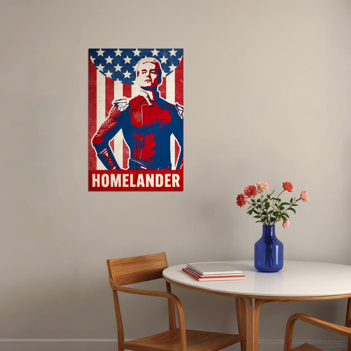 The Boys Homelander TV Series Poster Retro Vintage Wall Art Print - xonomax