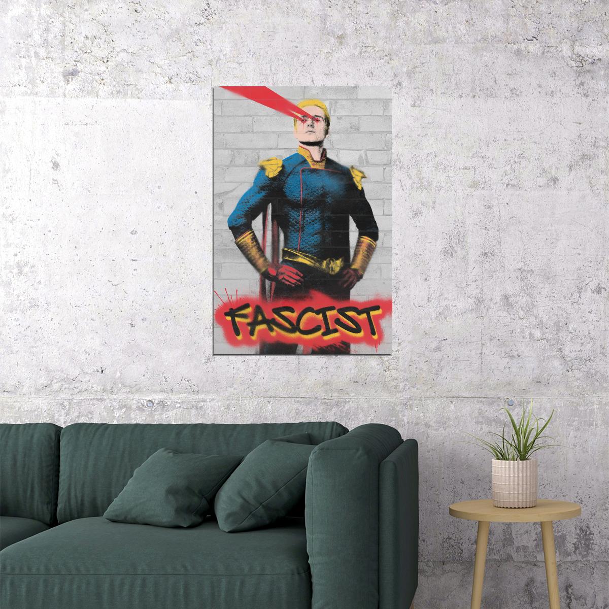 The Boys Homelander Fascist TV Series Poster Graffiti Aesthetic Wall Art Print - xonomax