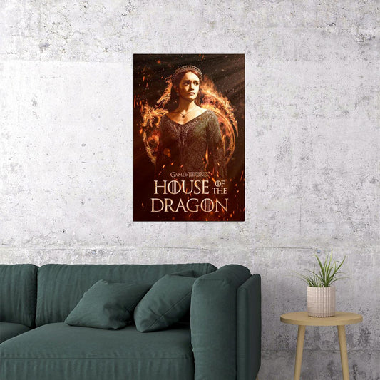 House Of The Dragon Alicent Hightower TV Series Movie Poster Movie Merchandise Wall Art - xonomax