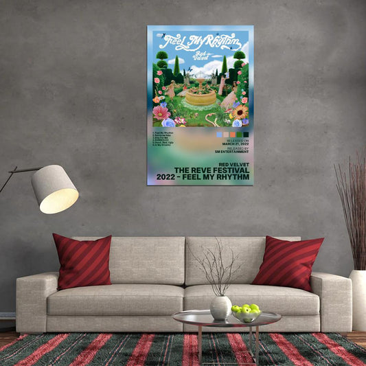 Red Velvet The ReVe Festival 2022 Album Cover Music Poster Kpop Aesthetic Female Girl Group Cover Wall Art - xonomax
