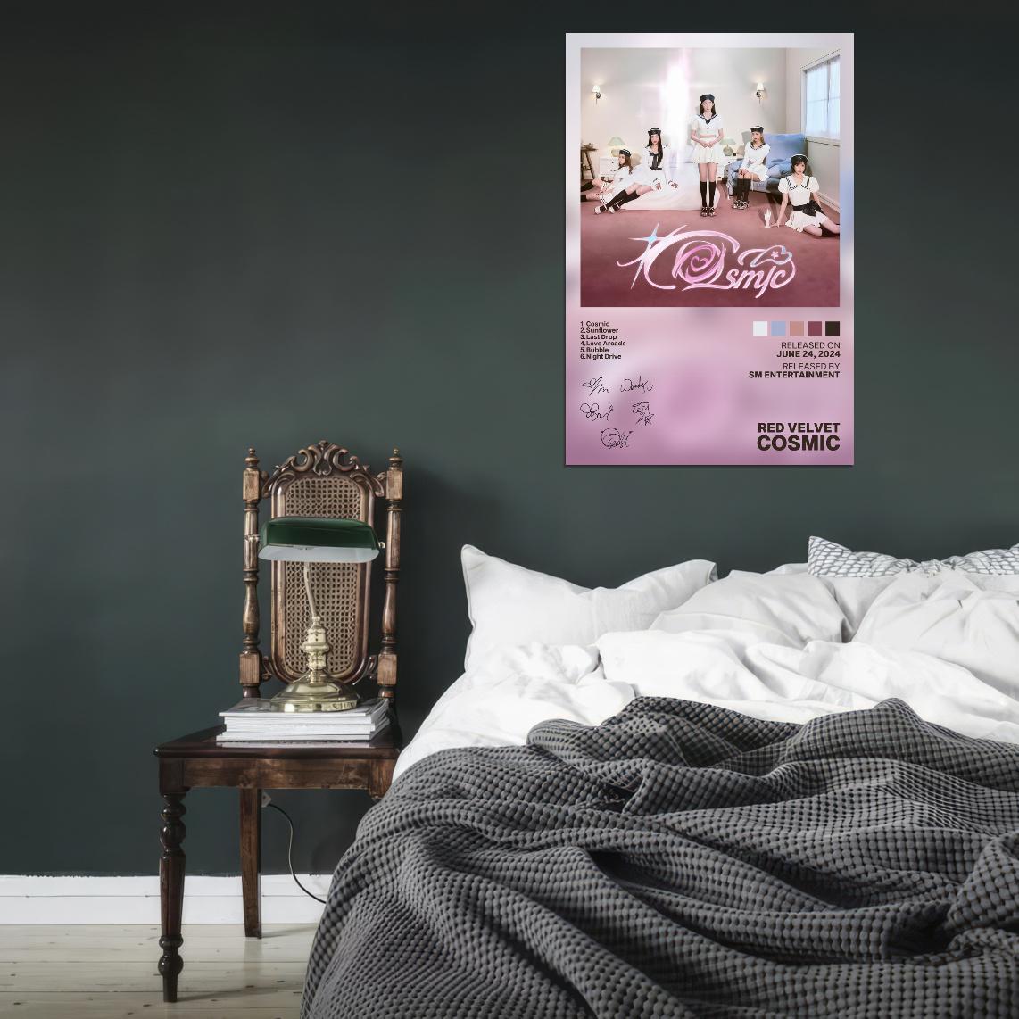 Red Velvet Cosmic 2024 Album Cover Music Poster Kpop Aesthetic Female Girl Group Cover Wall Art - xonomax