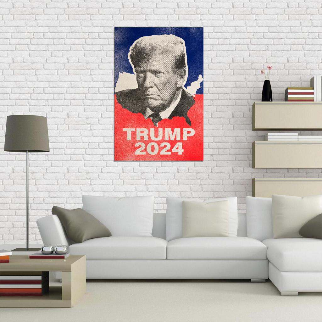 Donald Trump Fight For America Poster July 14 2024 USA Election Ex President Poster Trump