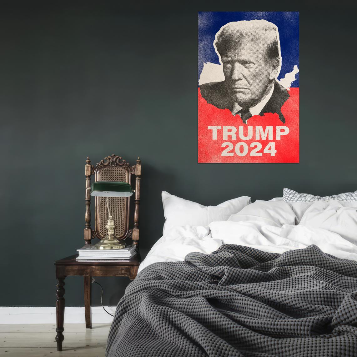 Donald Trump Fight For America Poster July 14 2024 USA Election Ex President Poster Trump