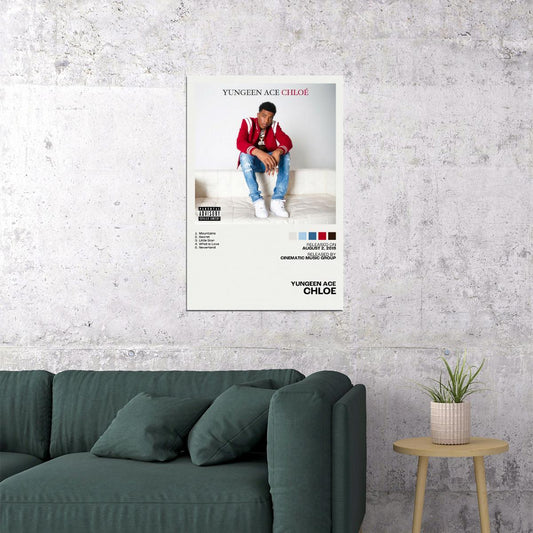 Yungeen Ace Chloe Album Cover Music Poster Rap Home Decor For Living Room Hip-Hop Aesthetic Rapper Album Wall Art Records Poster Wall Decor For Bedroom - xonomax