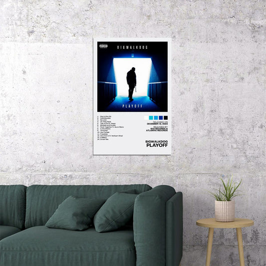 BigWalkDog Playoff Album Cover Music Poster Rap Home Decor For Living Room Hip-Hop Aesthetic Rapper Album Wall Art Records Poster Wall Decor For Bedroom - xonomax