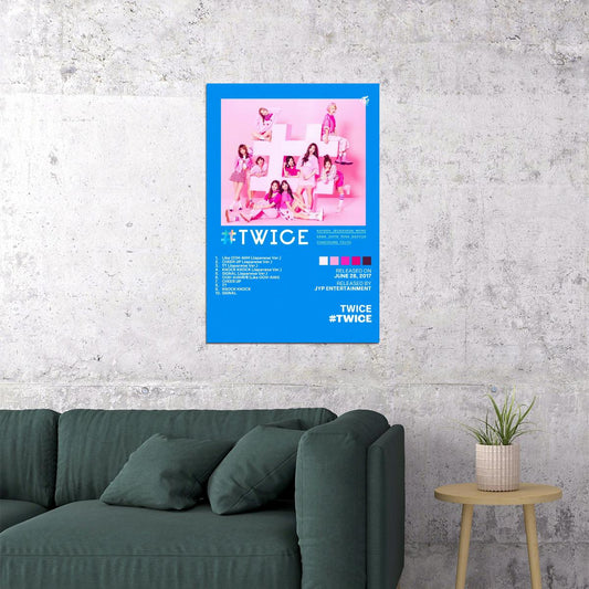 Twice Twice Album Cover Music Poster K-pop Home Decor For Living Room Aesthetic Kpop Female Girl Group Cover Trendy Korean Dorm Wall Art - xonomax