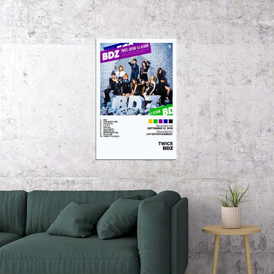 Twice Bdz Album Cover Music Poster K-pop Home Decor For Living Room Aesthetic Kpop Female Girl Group Cover Trendy Korean Dorm Wall Art - xonomax