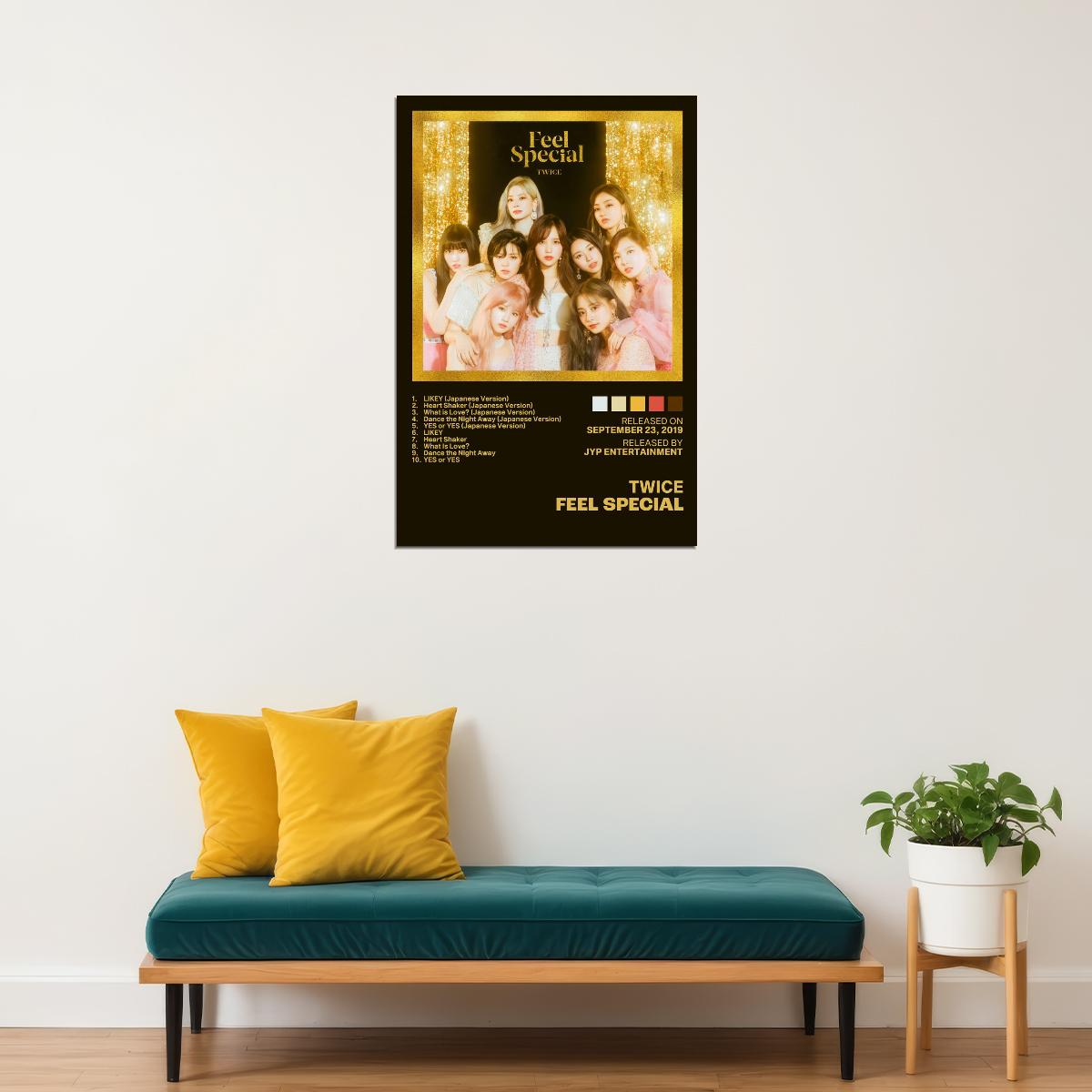 Twice Feel Special Album Cover Music Poster K-pop Home Decor For Living Room Aesthetic Kpop Female Girl Group Cover Trendy Korean Dorm Wall Art