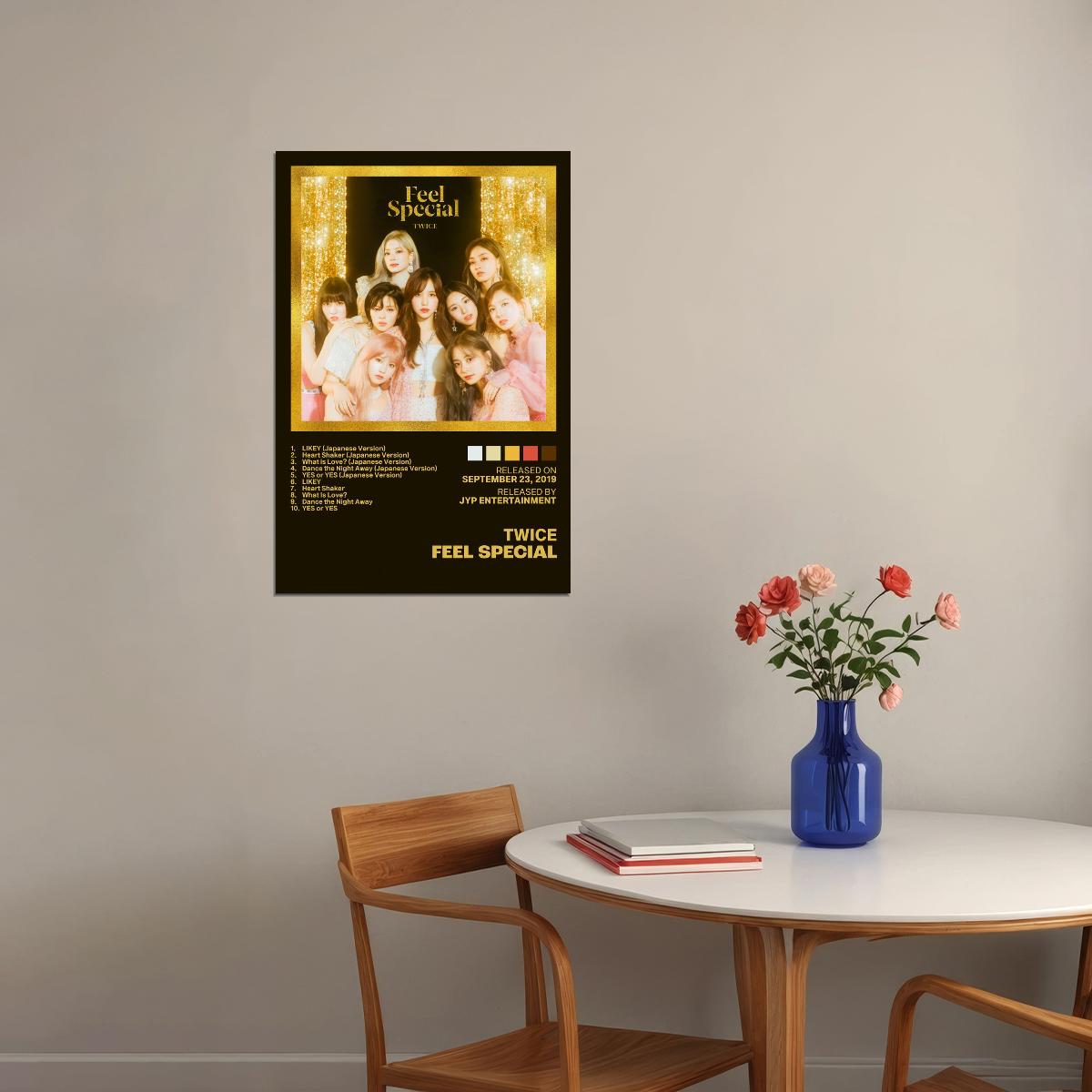 Twice Feel Special Album Cover Music Poster K-pop Home Decor For Living Room Aesthetic Kpop Female Girl Group Cover Trendy Korean Dorm Wall Art