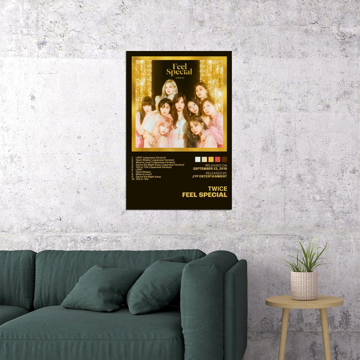 Twice Feel Special Album Cover Music Poster K-pop Home Decor For Living Room Aesthetic Kpop Female Girl Group Cover Trendy Korean Dorm Wall Art