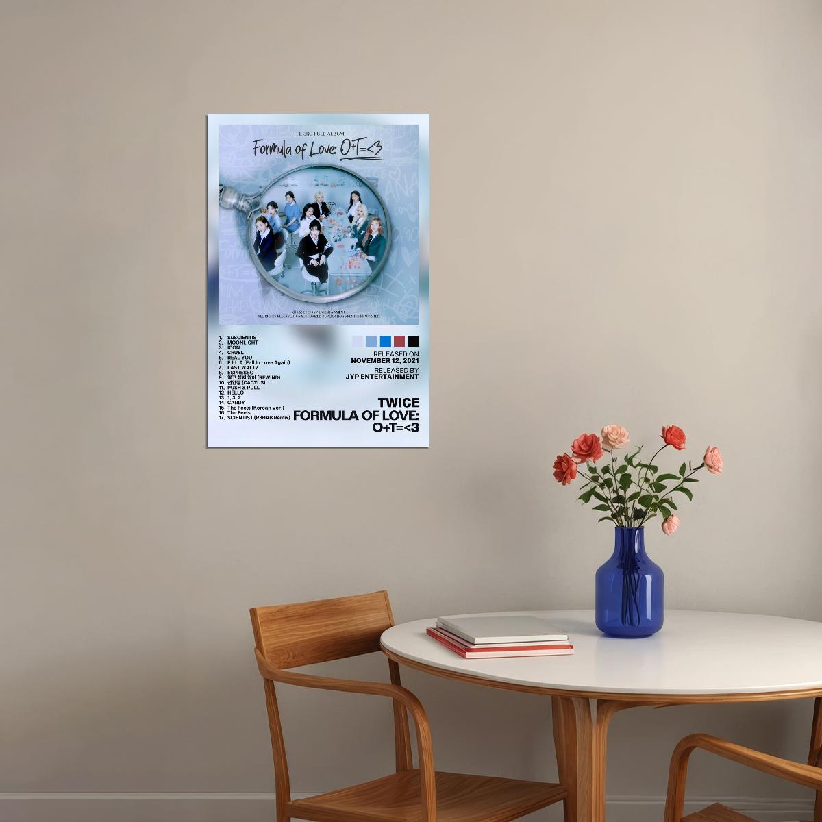 Twice Formula of Love Album Cover Music Poster K-pop Home Decor For Living Room Aesthetic Kpop Female Girl Group Cover Trendy Korean Dorm Wall Art