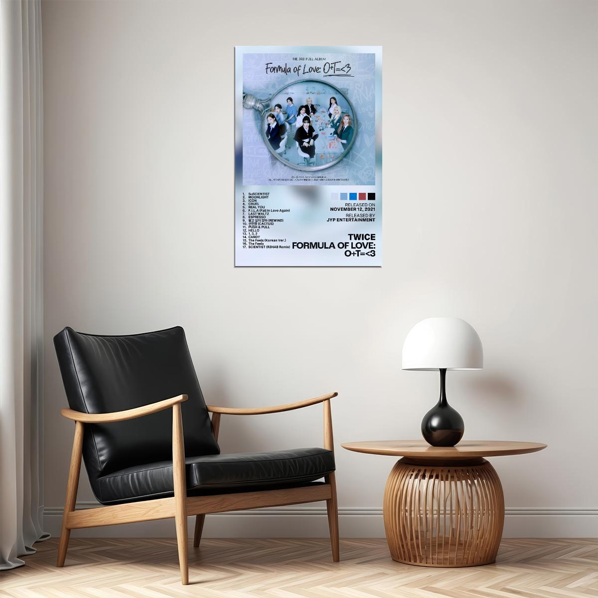 Twice Formula of Love Album Cover Music Poster K-pop Home Decor For Living Room Aesthetic Kpop Female Girl Group Cover Trendy Korean Dorm Wall Art