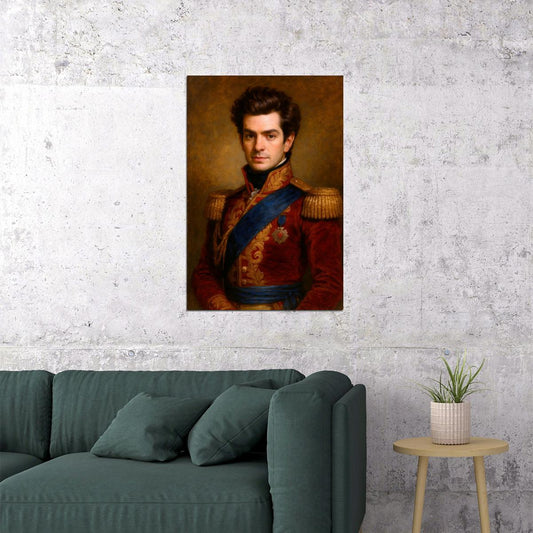 Andrew Garfield Celebrity Poster Funny Celebrity Wall Art Pop Culture Decor Faux Oil Painting Art Print - xonomax