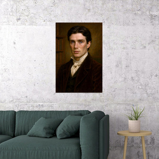 Cillian Murphy Celebrity Poster Funny Celebrity Wall Art Pop Culture Decor Faux Oil Painting Art Print - xonomax