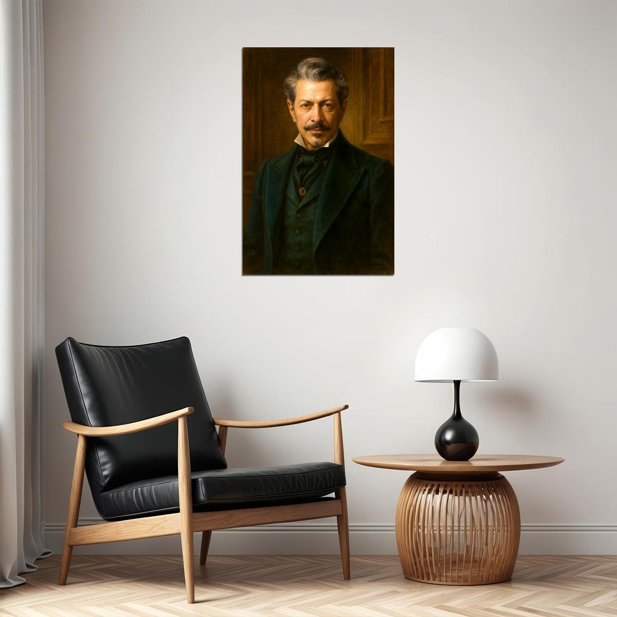 Jeff Goldblum Celebrity Poster Funny Celebrity Wall Art Pop Culture Decor Faux Oil Painting Art Print