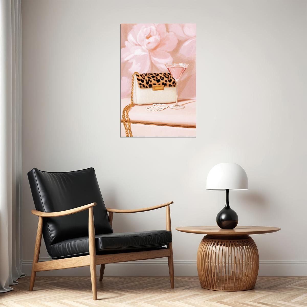 Coquette Wall Decor Soft Glam Girly Fashion Wall Art Pink Posters For Room Aesthetic Feminine Bathroom or Bedroom Decor - xonomax