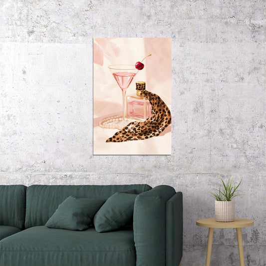 Coquette Wall Decor Girly Fashion Wall Art Pink Posters For Room Aesthetic Feminine Bathroom or Bedroom Decor - xonomax