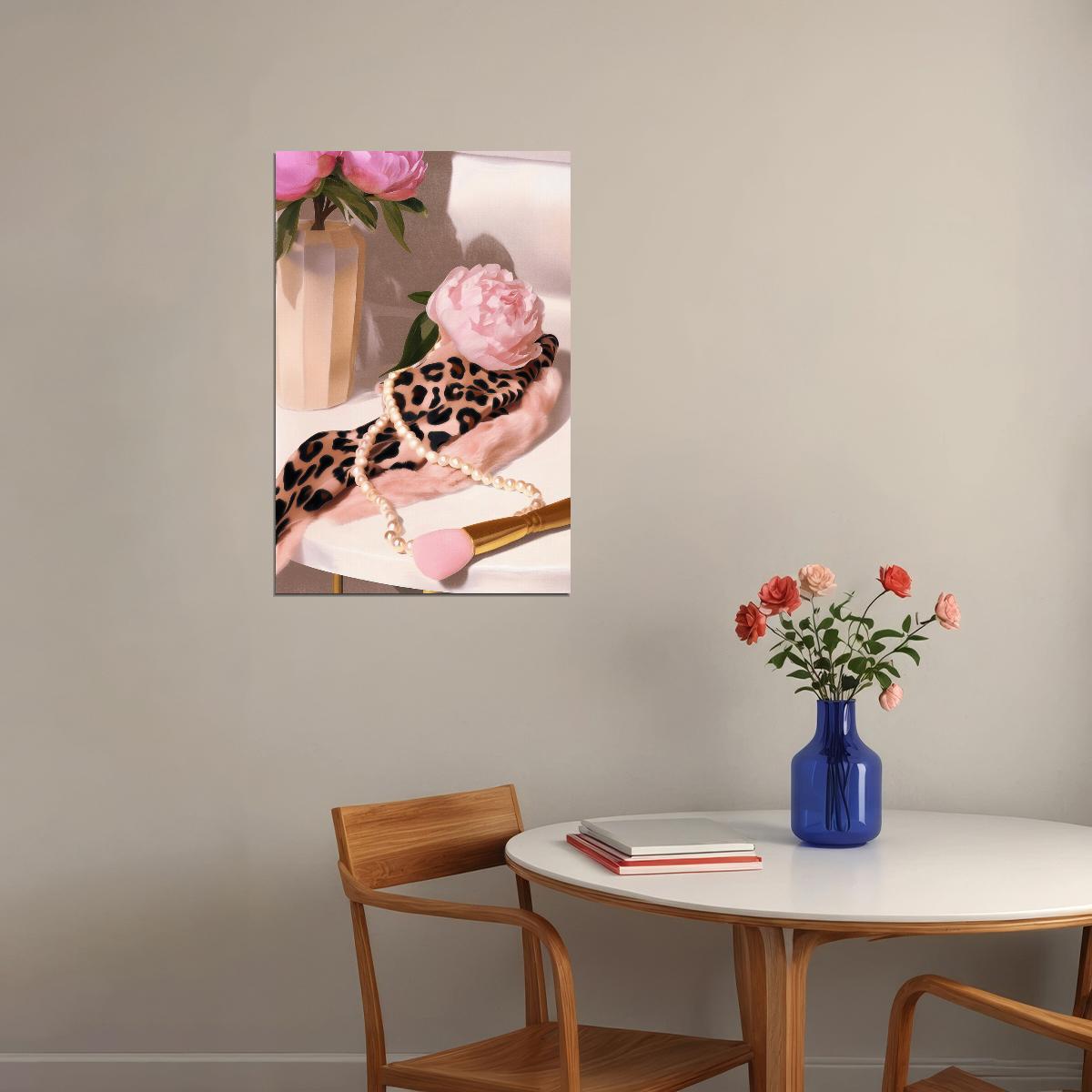 Coquette Wall Decor Romantic Feminine Wall Art Pink Posters For Room Aesthetic Feminine Bathroom or Bedroom Decor - xonomax