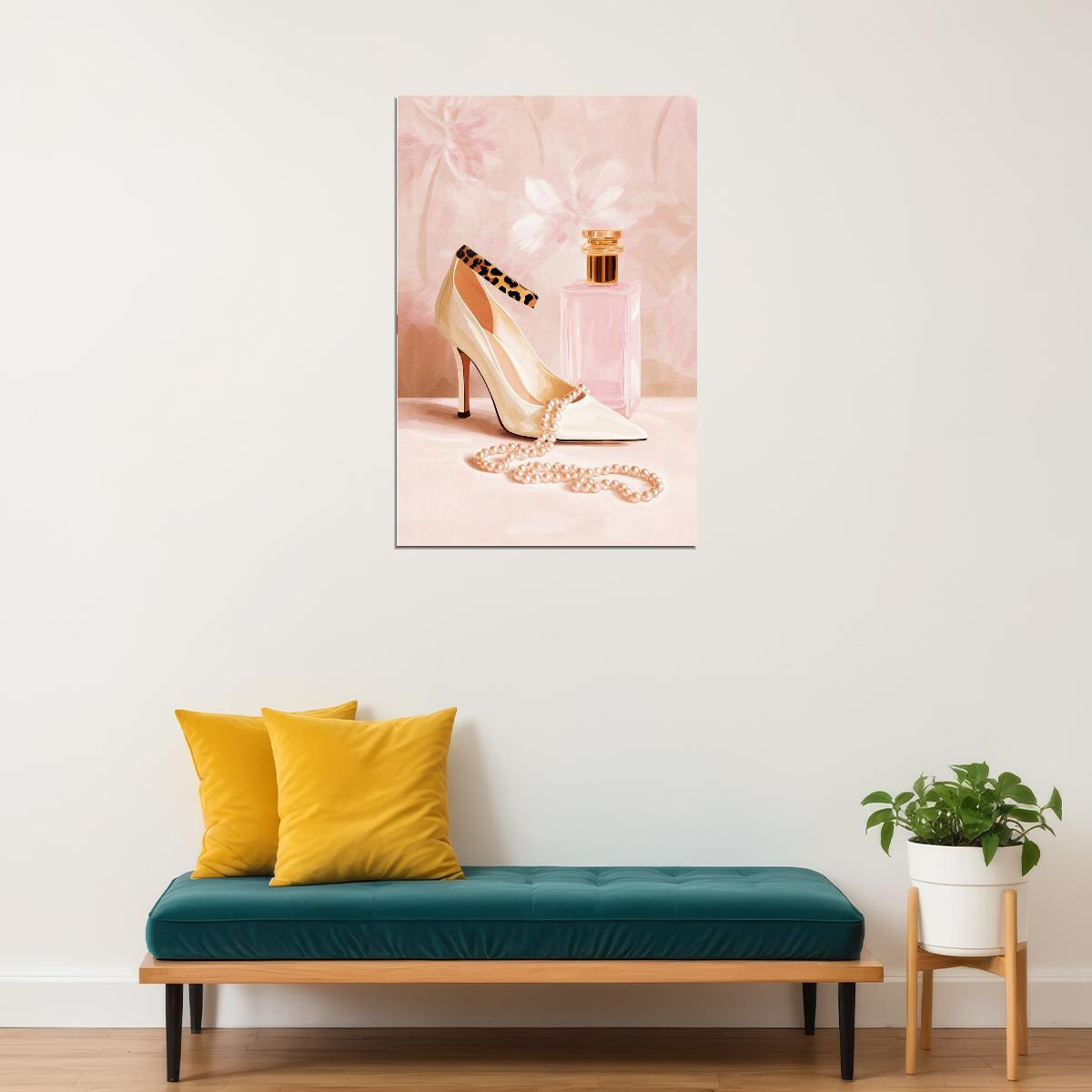 Coquette Wall Art Leopard Fashion Wall Decor Pink Posters For Room Aesthetic Feminine Fashion Art for Bathroom or Bedroom Decor - xonomax