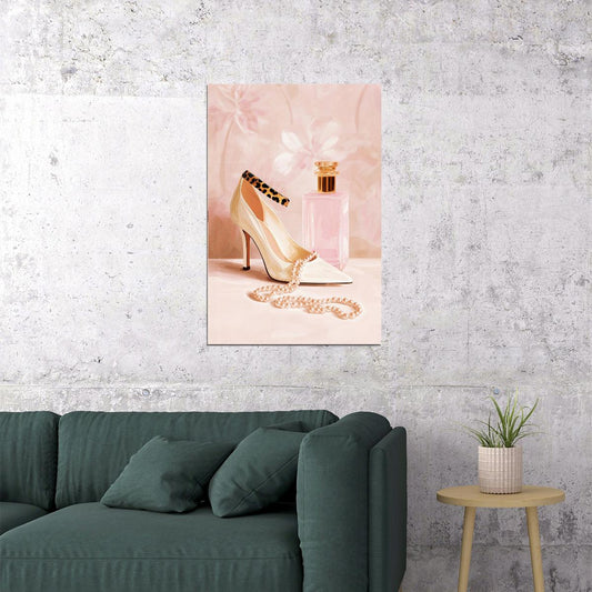 Coquette Wall Art Leopard Fashion Wall Decor Pink Posters For Room Aesthetic Feminine Fashion Art for Bathroom or Bedroom Decor - xonomax