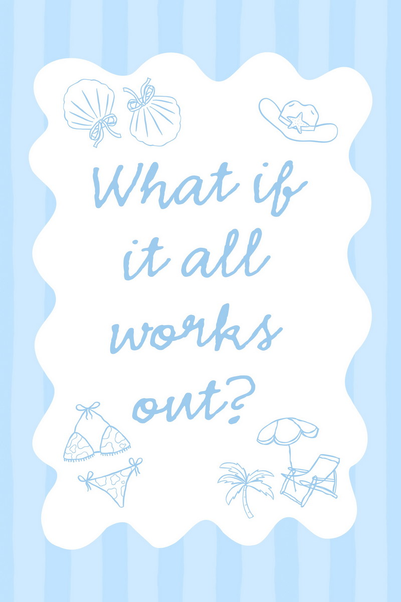 Coastal Granddaughter Motivational Poster What If It All Works Out Wall Art Positive Affirmations Wall Decor - xonomax