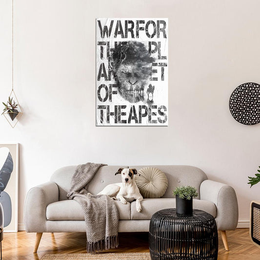 War For The Planet Of The Apes Art Movie Poster - xonomax