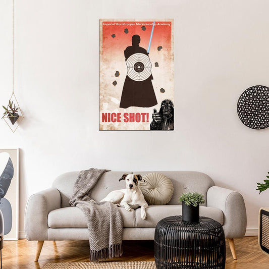 Imperial Stormtrooper Marksmanship Academy Star Wars Nice Shot Darth Vader Art Movie Poster - xonomax