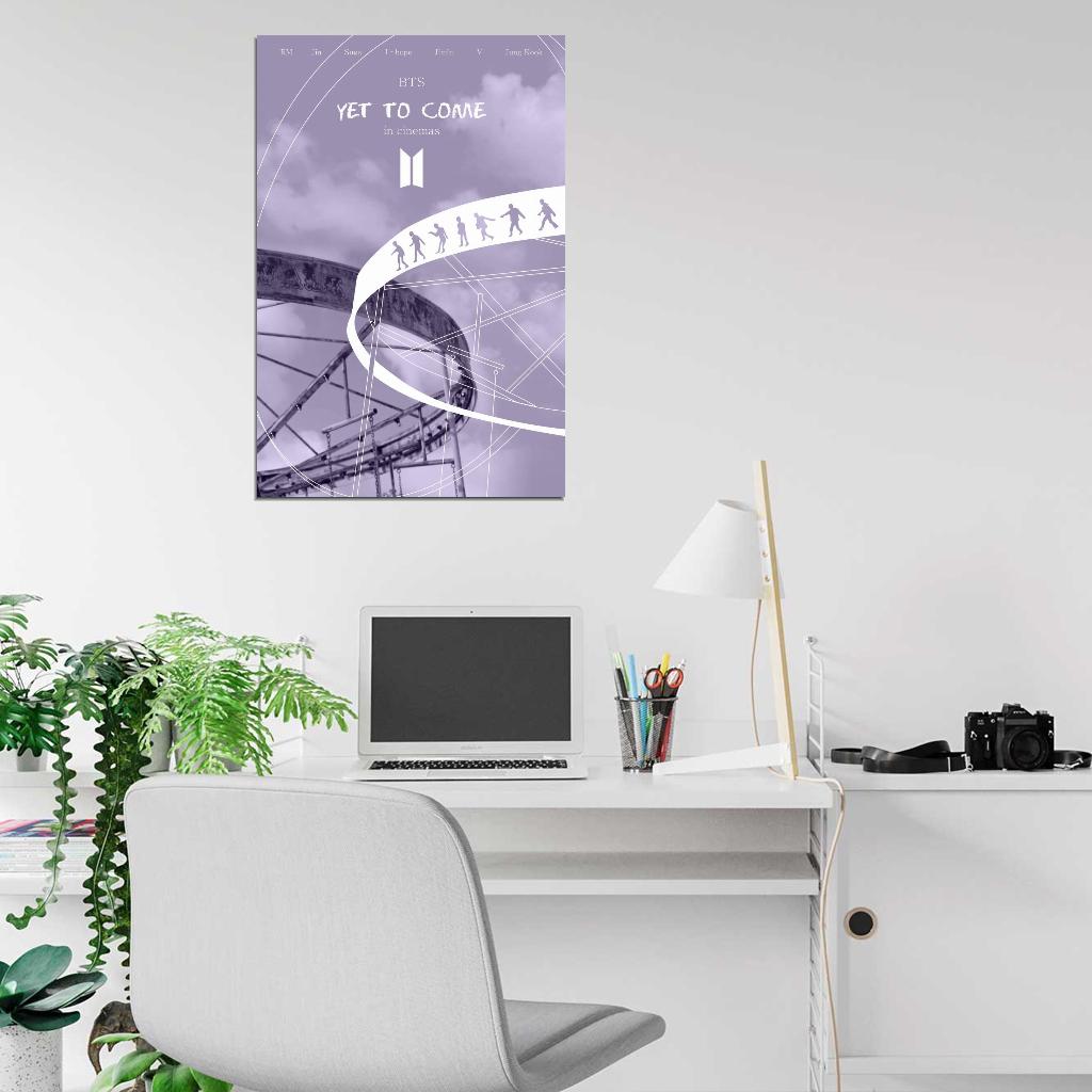 BTS Yet to Come in Cinemas K-Pop Music Band Art Movie Poster