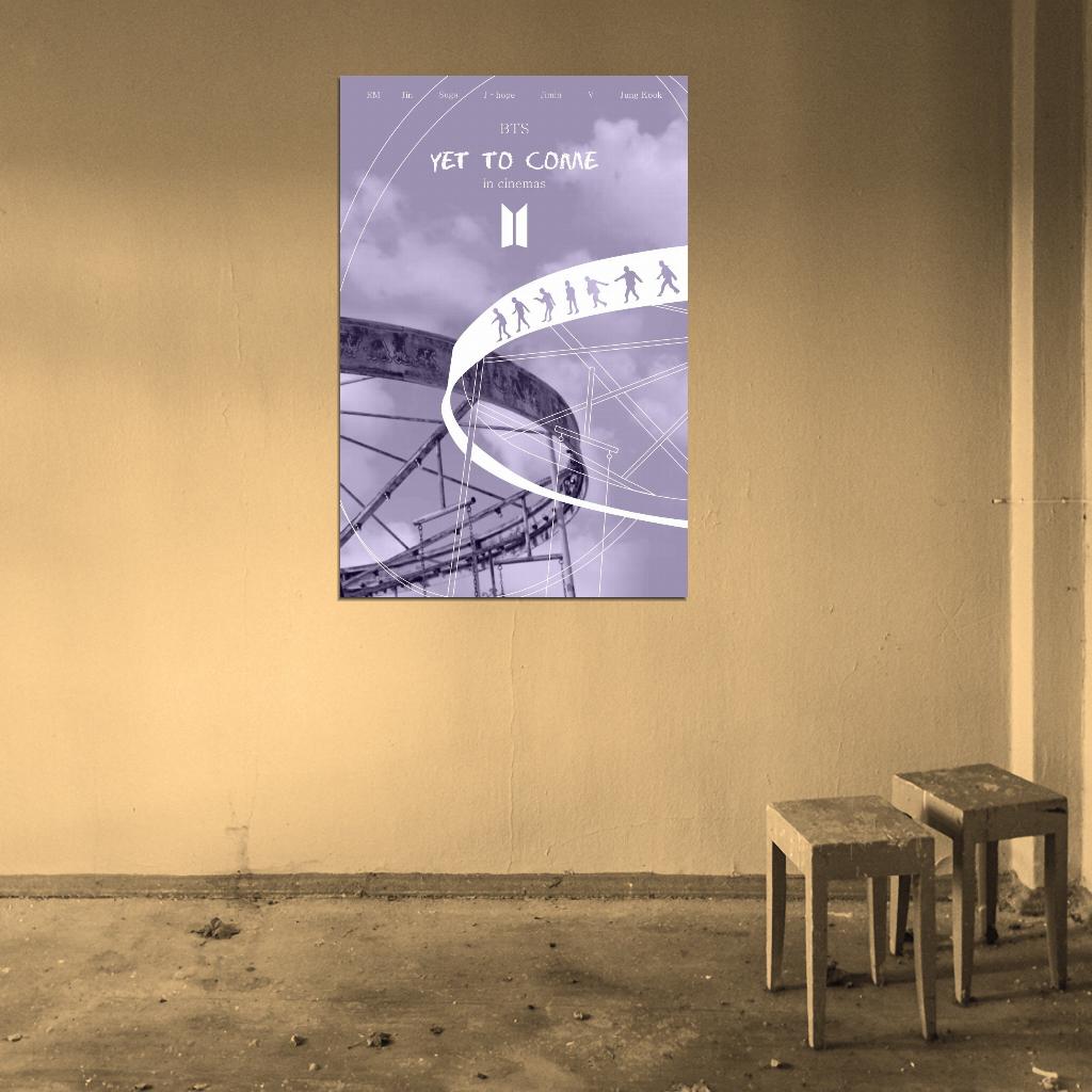 BTS Yet to Come in Cinemas K-Pop Music Band Art Movie Poster