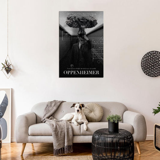 Oppenheimer I am Become Death The destroyer of Worlds Art Movie Poster - xonomax