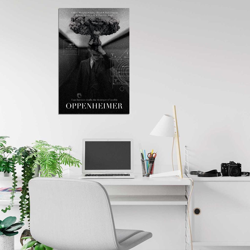 Oppenheimer I am Become Death The destroyer of Worlds Art Movie Poster