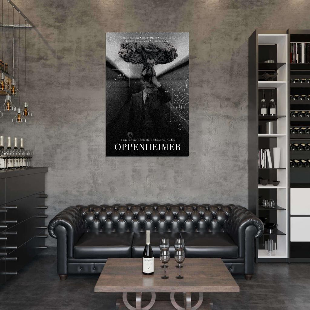 Oppenheimer I am Become Death The destroyer of Worlds Art Movie Poster