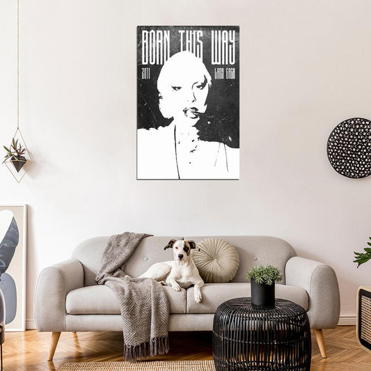 Lady Gaga Born This Way Album Cover 2011 Art Music Poster - xonomax