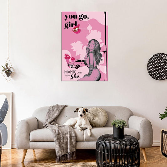 Halsey Manic You Go Girl Album Cover 2020 Art Music Poster - xonomax