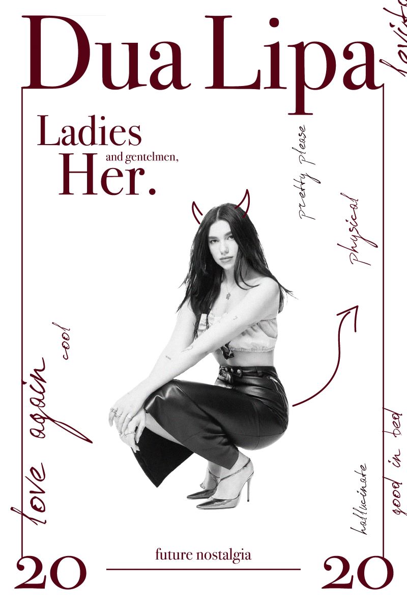 Dua Lipa Future Nostalgia Album Cover 2013 Art Music Poster
