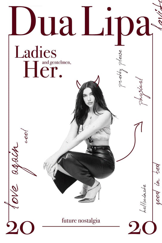 Dua Lipa Future Nostalgia Album Cover 2013 Art Music Poster - xonomax