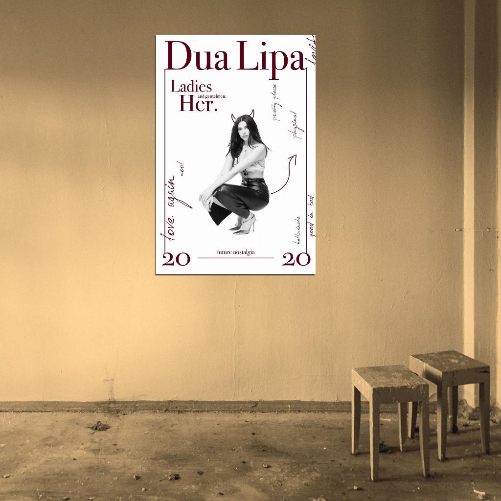 Dua Lipa Future Nostalgia Album Cover 2013 Art Music Poster