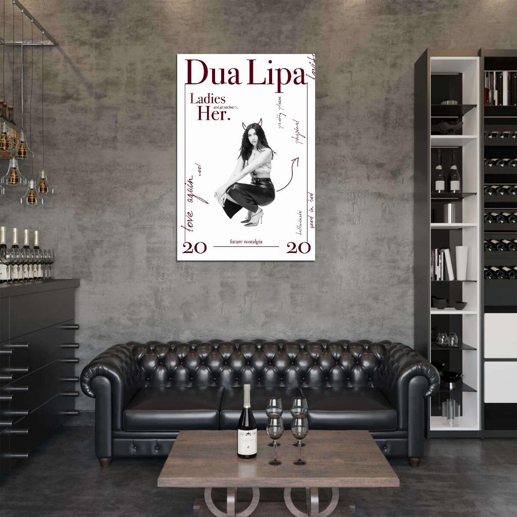 Dua Lipa Future Nostalgia Album Cover 2013 Art Music Poster