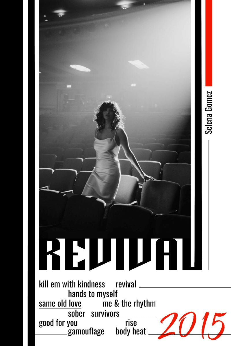 Selena Gomez Revival Album Cover 2015 Art Music Poster - xonomax