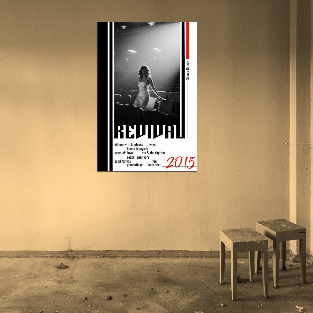 Selena Gomez Revival Album Cover 2015 Art Music Poster - xonomax