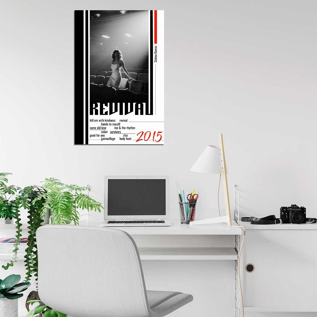 Selena Gomez Revival Album Cover 2015 Art Music Poster - xonomax