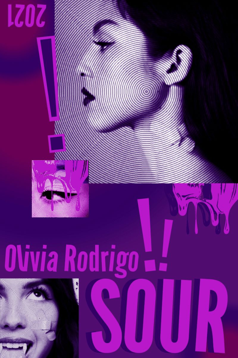 Olivia Rodrigo Sour Album 2021 Art Music Poster