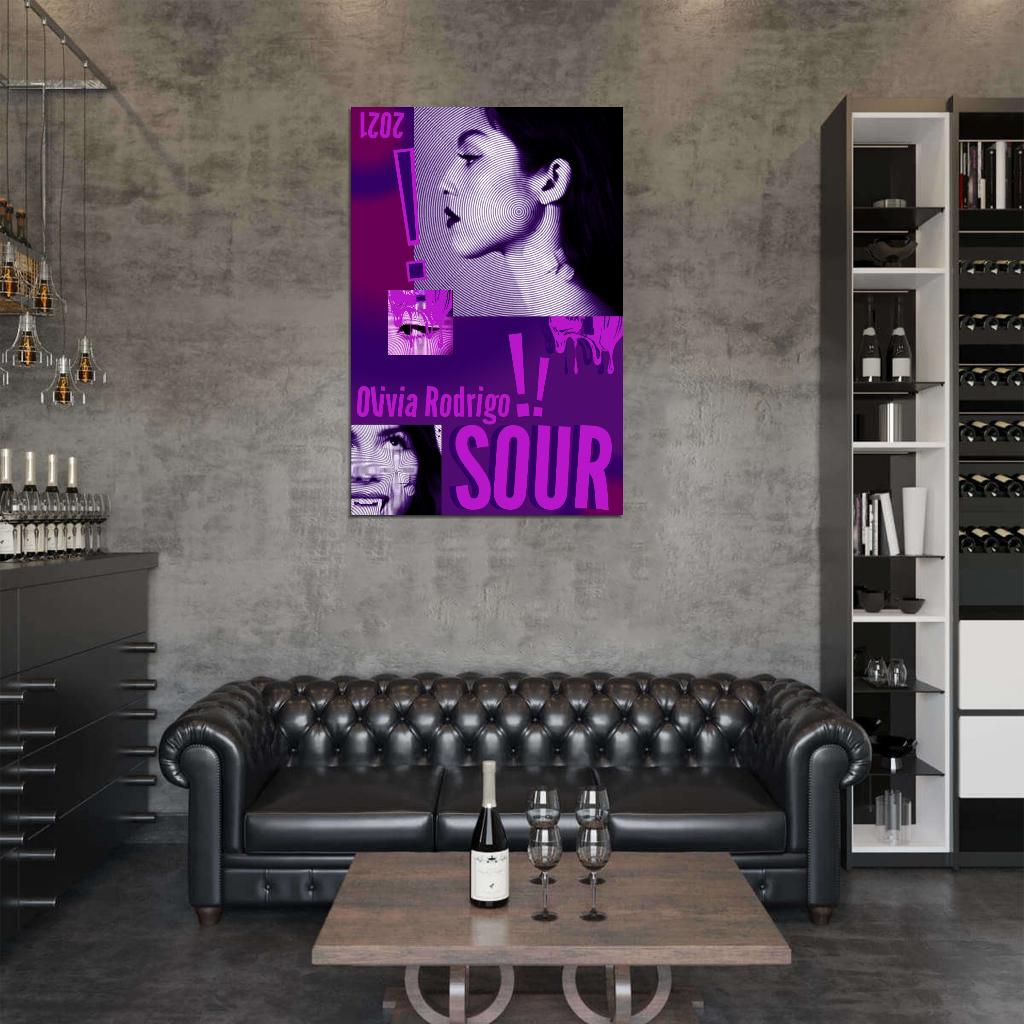 Olivia Rodrigo Sour Album 2021 Art Music Poster