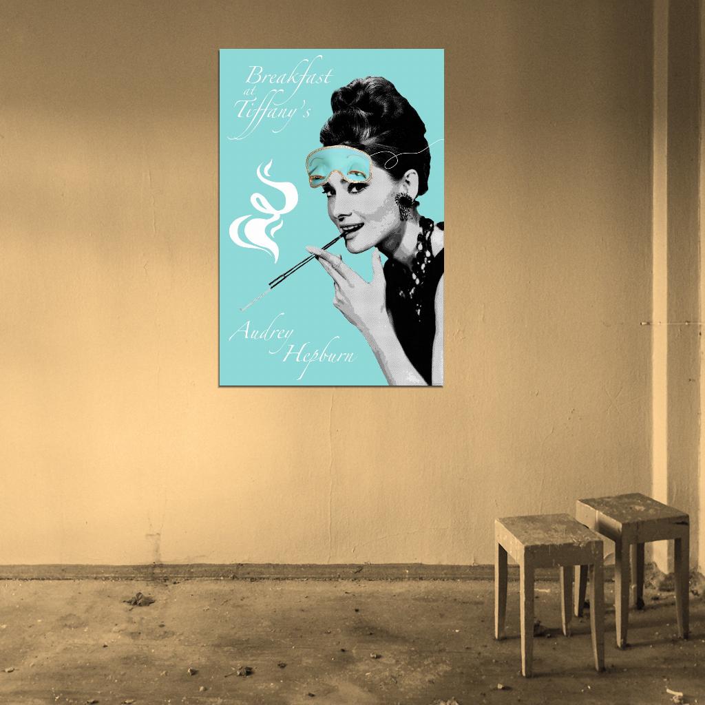 Breakfast At Tiffany's 1961 Art Movie Poster - xonomax