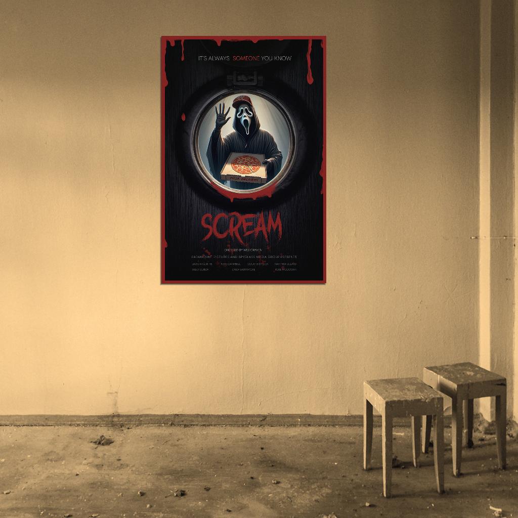 Scream It's Always Someone You Know 1996 Art Movie Poster