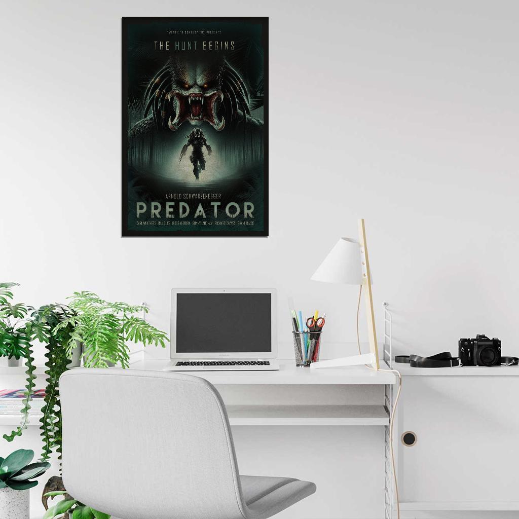 The Hunts Begin Predator Art Movie Poster - xonomax