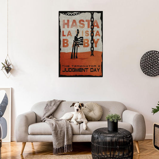 Hasta La Vista Baby Bone Hand Like Terminator Judgment Day Movie Poster - xonomax